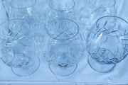 6 x Vintage 275ml Tutbury Lead Crystal Brandy Balloons