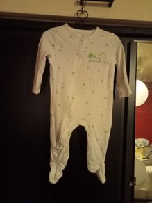 St Patrick's Day Baby Sleepsuit 0-3 Months