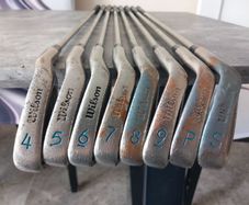 Lady's Wilson golf irons. Right handed clubs