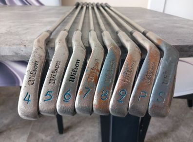 Lady's Wilson golf irons. Right handed clubs