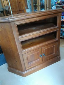 Dark wood corner TV Cabinet
