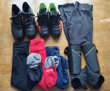Children Football Gear Bundle (boots, astro's, shocks, shinguards, leggins and gloves)
