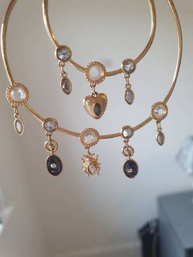 Swarovski crystal earrings hoops