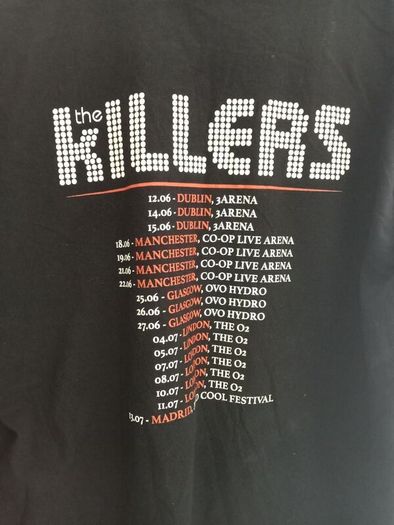 Killers 2023 Tour Official Concert T-shirt Size XL