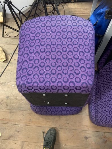 Vintage bus seats