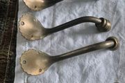 Brass Coathooks Vintage Antique brass set of 5 original coathooks