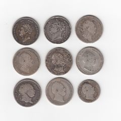 G.B. 9 x 92.5% Silver Coins ( no.496)