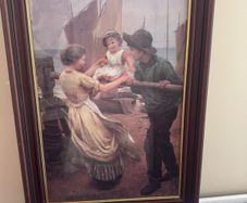 Picture Fisherman's Friend by George H Swinstead in solid frame