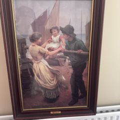 Picture Fisherman's Friend by George H Swinstead in solid frame