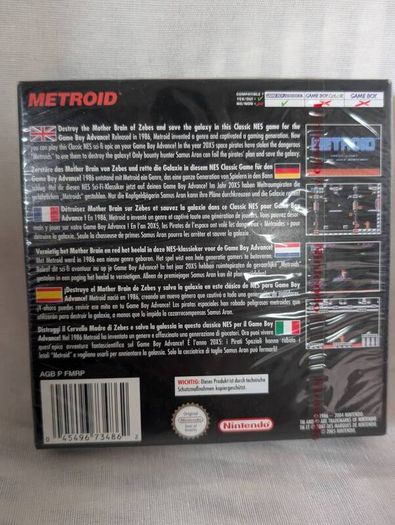 Factory Sealed Metroid Classic NES Series Game Boy Advance PAL UKV