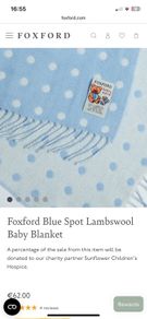 foxford baby blanket