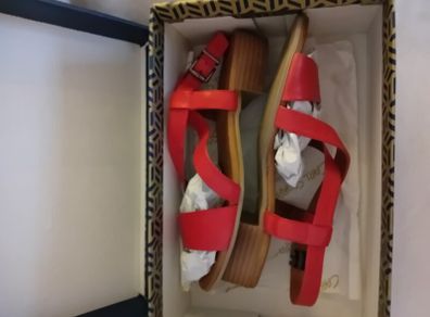 Carl Scarpa - Leather Sandals - Red - UK 5 - BNWT RRP 119