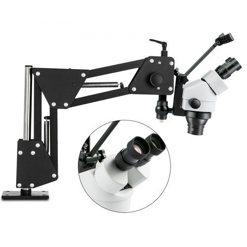 Micro Inlaid Mirror Multi-directional Micro-setting Microscope 76mm Lens Spring Bracket Jewelry Tools 7X-4.5X