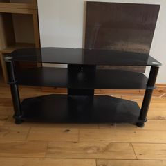 Black Glass TV Stand / Media Unit