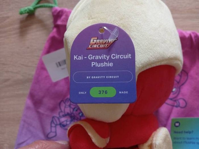 Makeship Kai Plushie Gravity Circuit Limited Edition 1 of 376 Brand New