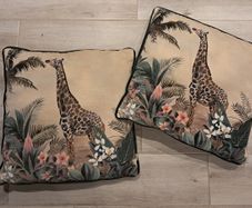 2 x Suede feel Cushions