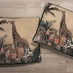 2 x Suede feel Cushions