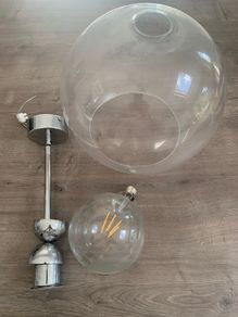 Glass Globe Pendant Light