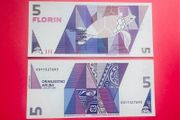 ARUBA  5. FLORIN. 1990  Pick. 6.  ( Uncirculated )