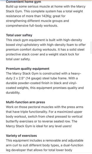 Home gym - Marcy