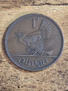 Ireland 1942, 1 Penny - free standard postage