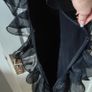 Black Frilled mini dress  size M, from H&M Image 7