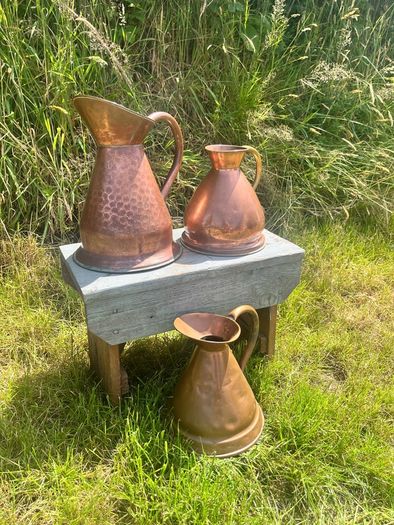 Antique/Vintage Copper Jug Measures