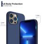 Liquid Silicone Shockproof Case For iPhone 13 Pro Max Luxury Soft Phone Cover Blue New - FHT6IP13PMLK Image 6
