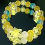 Handmade bracelet crystal pearl gold Image 4