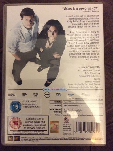 Bones The Series. Complete Series Box Sets Seasons One To Seasons Six. Collect In Dublin Or Receive Via Post.