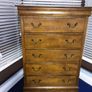 Bedroom mahogony 5 drawers chest of drawers immaculate condition Image 5