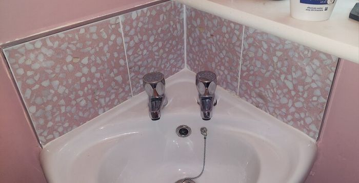 30cm x 30cm Vives Farnese Amalfi Rosa pink and white Italian mosaic ceramic tiles for sale