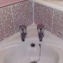 30cm x 30cm Vives Farnese Amalfi Rosa pink and white Italian mosaic ceramic tiles for sale Image 4