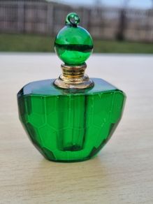 Art Deco Green Perfume Bottle