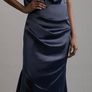 Karen Millen Navy Satin Dress Image 2