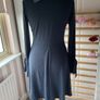 dress Bnwt navy jersey long sleeve mini dress size 10/12 Image 8