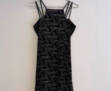 Pre Owned Quiz Vintage 90s Glitter Swirl Mini Dress