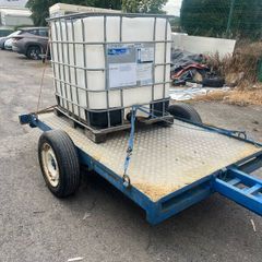 Trailer quad ride on lawnmower