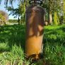 antique fire extinguisher perfect for man cave bar etc can be polished but looks better with the oxidation marks . Perfect condition Image 2