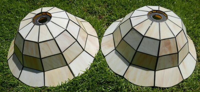 Vintage Tiffany Style Stained Glass Lightshades (45 each)