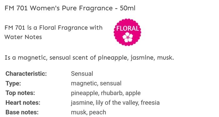 Only 1 Each!! Brand New FM Perfume & Aftershave