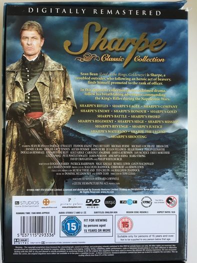 Sharpe [Classic Collection Boxset 1993-1997] Sean Bean [DVD TV Boxsets]