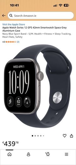 Apple watch 12 ( brand new) 42mm