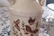Vintage Stoneware Butterfly Jug