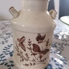 Vintage Stoneware Butterfly Jug