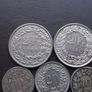 A Lot of 9 coins from Switzerland (1883-1981) Image 5