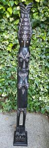 Artificial wood statue