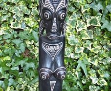 Artificial wood statue