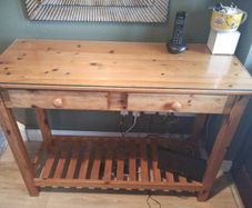 console hall table