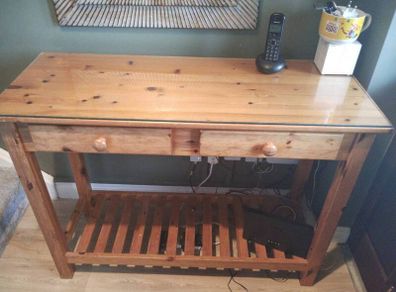 console hall table